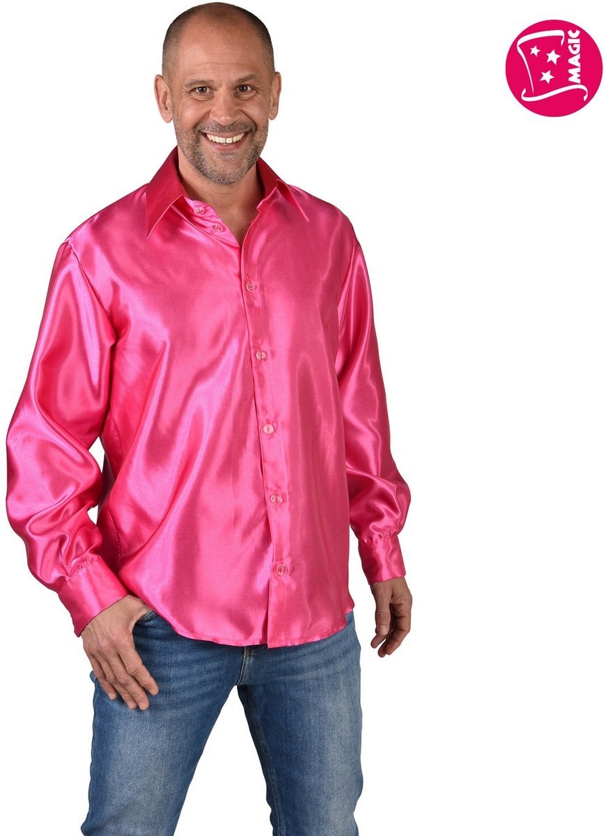 Overhemd Satijn Pink Man